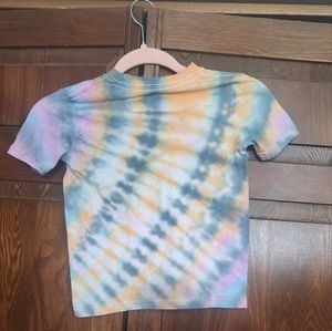 Kids upcycled tie dye tee shirt